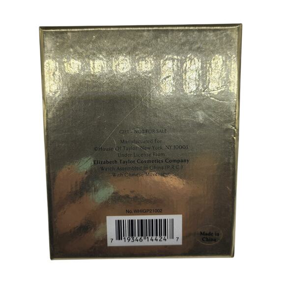 Vintage White Diamonds Watch Womens Gold Tone Dainty Crystal Cluster Floral - Picture 6 of 16